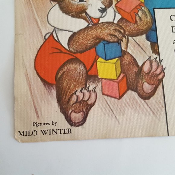 The Three Bears Milo Winter 3417 Vintage 1938 Merrill Publishing Company Chicago - Picture 5 of 12